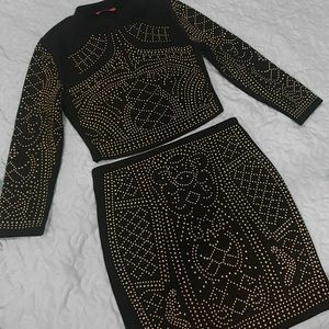 Two Piece Studded Set